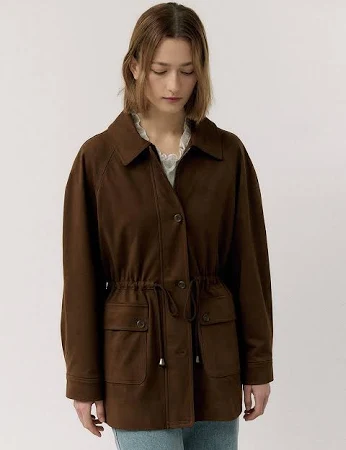 SUEDE POCKET JACKET BROWN kakao kakaostory 페이스북 트위터