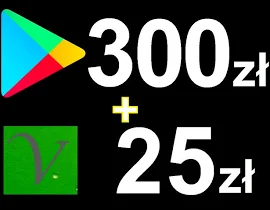 Karta Google Play 300 zł Kod Prepaid Klucz Android