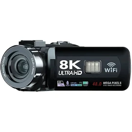 Kamera wideo 48MP Kamera vlogowania 8K dla Youtube na żywo WIFI kamera nocna noktowizyjna fotografia