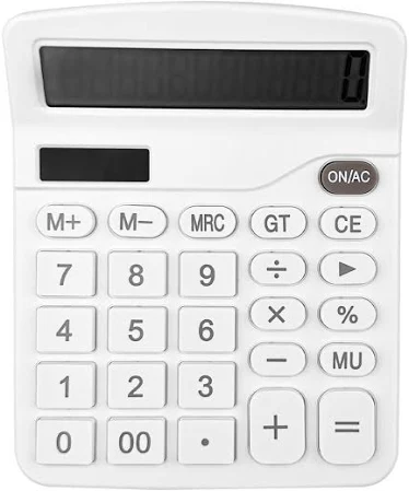 Gvolatee kalkulator kalkulator stołowy z 12-cyfrowym dużym wyświetlaczem LCD