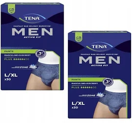 Majtki Tena Men Pants Plus L, Duopack (2x30)