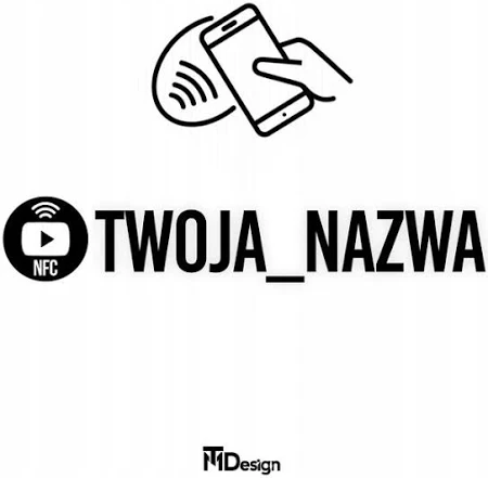 Personalizowana naklejka YOUTUBE z NFC