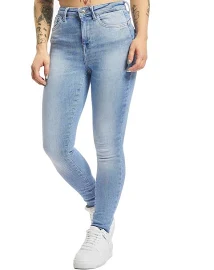 Only – Jasnoniebieskie jeansy push up o obcisłym kroju