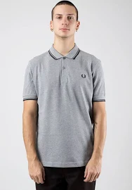 Fred Perry - Twin Tipped Steel Marl/Gunmetal/Black - Polo