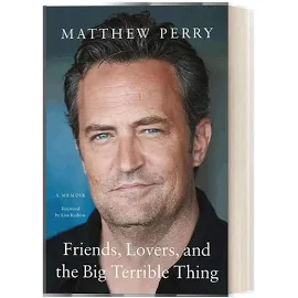 Przyjaciele, kochankowie i wielkie straszne rzeczy Memoir autorstwa Matthew Perry Książka w miękkiej