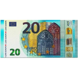 MAGNES 20 EURO NA LODÓWKE DWUSTRONNY