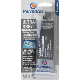 Permatex 82194 Ultra Grey Rigid High-Torque RTV Silicone Gasket Maker, 3.5 oz