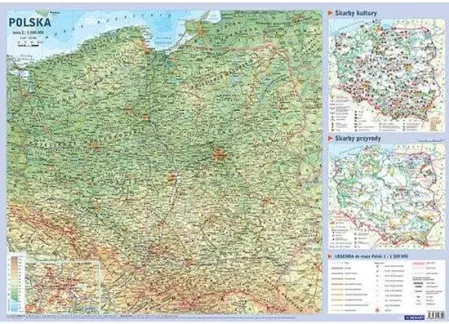 demart Mapa Polski podręczna 1:1 500 000