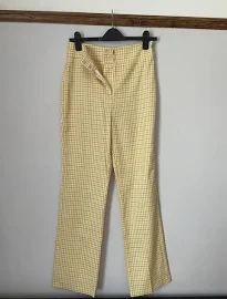 Primark Yellow Checkered Trousers