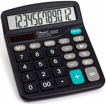 Duży Kalkulator Biurowy naukowy Szkolny Procenty Kalkulator Lcd 12 Cyfrowy