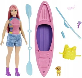 Lalka Barbie Daisy na kempingu + kajak 3+ Mattel