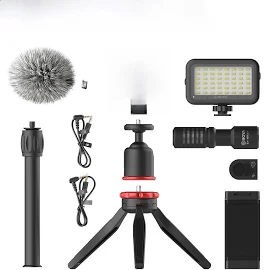 BOYA BY-VG350 Ultimate Smartphone Video Kit for Vlog Podcast Youtube Video with + Super-cardioid