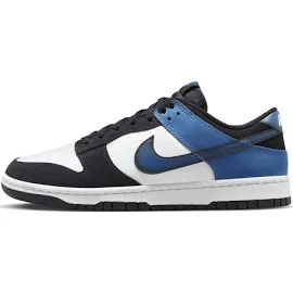 Nike – Dunk Low – Czarno-niebiesko-białe buty sportowe-Czarny