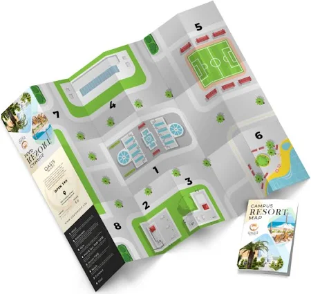 5000 A3 Mapa - Mapa (36 stron | 7 Zagięć) - Zgięcie w Mapie - Kolory, przód i tyl