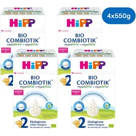 HIPP 2 BIO COMBIOTIK, mleko następne, 4x550 g