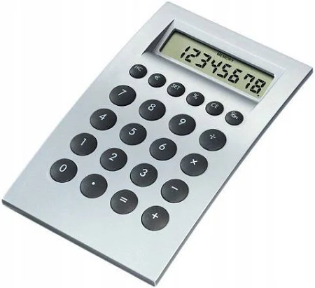 Kalkulator Biurowy Prosty 8-cyfrowy Srebrny na Biurko