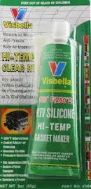 Visbella Clear RTV Silicone Sealant Instant Gasket Maker High Temperature 85g