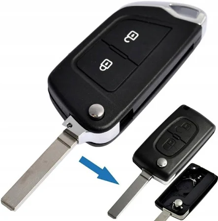 Kluczyk Pilot Obudowa Citroen Peugeot 2 Przyciski Grot VA2