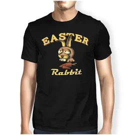2022 Męska Koszulka Wielkanocny Królik Zabawny T-Shirt z Nadrukiem - Bluza z Świątecznym Prezentem Koszulka