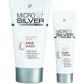 LR ZEITGARD Seria - MICROSILVER PLUS zestaw do twarzy - 150 ml krem do mycia i 50 ml krem do twarzy