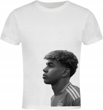 Koszulka Lamine Yamal Fc Barcelona nadruk Piłkarz