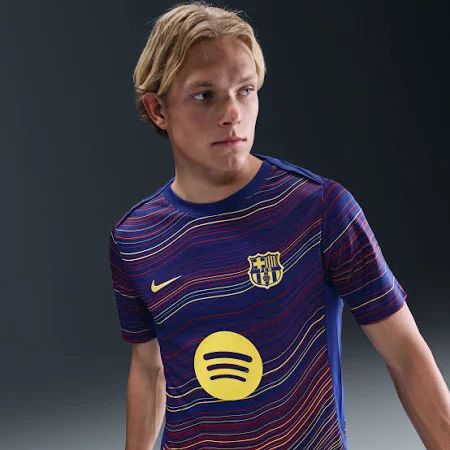 FC Barcelona Academy Pro Męska przedmeczowa Koszulka piłkarska z krótkim rękawem Nike Dri-FIT