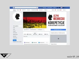 Facebook cover (zdjęcie w tle) Korepetycje Język Niemiecki