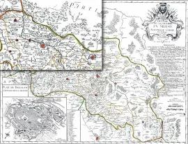 Stara Mapa 09 Górny Śląsk Wrocław Królestwo Prus 1741