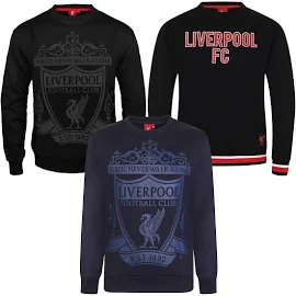 Liverpool FC Męska bluza graficzna Top OFFICIAL Football Gift Czarny Large