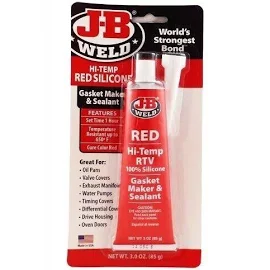 JB-Weld Red Hi Temp RTV Silicone Instant Sealant Dressing Gasket Maker Glue 85g