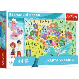 Puzzle edukacyjne 44. Mapa Ukrainy Trefl