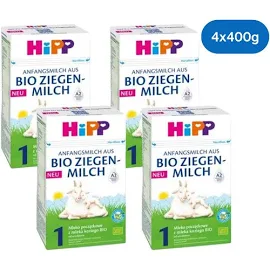 HiPP 1 Mleko początkowe z mleka koziego od urodzenia BIO, 4x400g