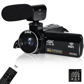 Kamera 4K Ultra HD 56MP wideoblog kamera na YouTube 18X kamera cyfrowa IR noktowizor kamera z WiFi z