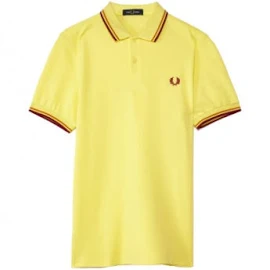 Fred Perry, Koszulki, Mężczyzna, Żółty, S, M Koszulka Basenowa z Krótkim Rękawem