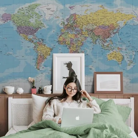 Fototapeta Mapa Świata - Polityczna