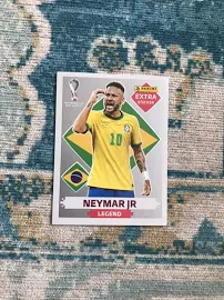 Panini Qatar 2022 World Cup Neymar Jr Extra Sticker Silver