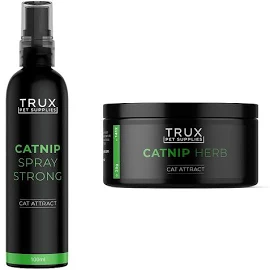 TRUX Catnip Herb 35g + Catnip Spray Strong 100ml (kocimiętka, kociamiętka) - atraktory dla kotów