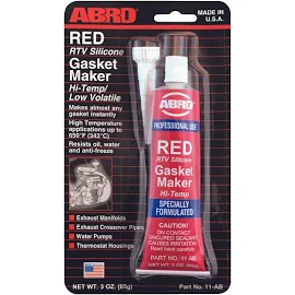 Abro RTV Silicone Instant Gasket Maker Red High Temp Sealant 85g Tube UK