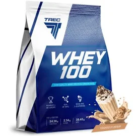 Trec Whey 100 2275g. Białko WPC Proteina Koncentrat Masa Redukcja Odżywka Tkanka mięśniowa Regeneracja SPRAWDŹ SMAKI →