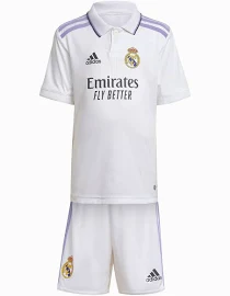 Adidas 2022-2023 Real Madryt Home Mini Kit Biały 2-3 Years