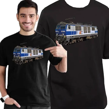 Koszulka Z Nadrukiem Pociąg Parowóz Lokomotywa Pkp Ep09 3408