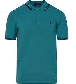 Fred Perry - Mężczyzna Koszulki Zielony XL Len Polo Shirts - Green