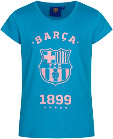 FC Barcelona Barca 1899 Dziewczynki T-shirt FCB-3-002 ciemnoróżowy