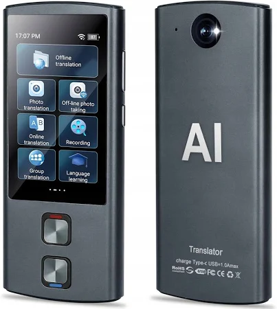 Tłumacz głosowy T17 Ai 138 języków WiFi offline dwukierunkowy