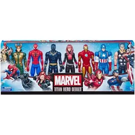 Marvel Avengers Titan Hero Series Action Figure Pack (7 Figures)