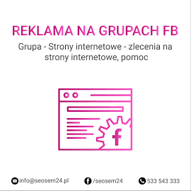 Grupa Facebook - Strony internetowe - zlecenia na strony internetowe, pomoc