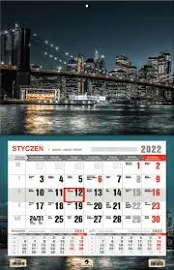 Kalendarz 2023 Jednodzielny XL Miasto