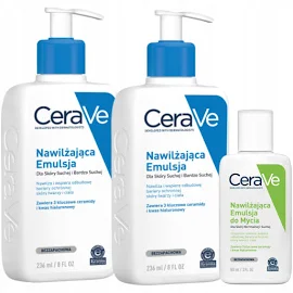 CeraVe Emulsja Nawilżająca Skóra Sucha i Bardzo Sucha Twarz Ciało 236ml x2