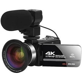 Kamera wideo z mikrofonem kamera YouTube do Vlogging 4K kamera internetowa 30FPS 16X Zoom cyfrowy