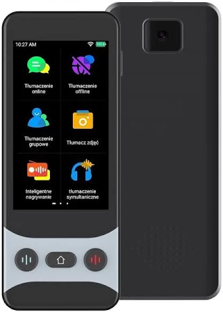 Elektroniczny Tłumacz Polski Offline Wifi Dotyk Aparat 138 Języków Menu Pl